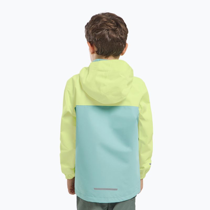 Kurtka przeciwdeszczowa dziecięca Jack Wolfskin Tucan soft jade 7