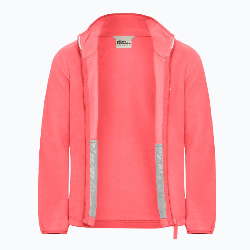 Bluza polarowa dziecięca Jack Wolfskin Taunus sunset coral 3