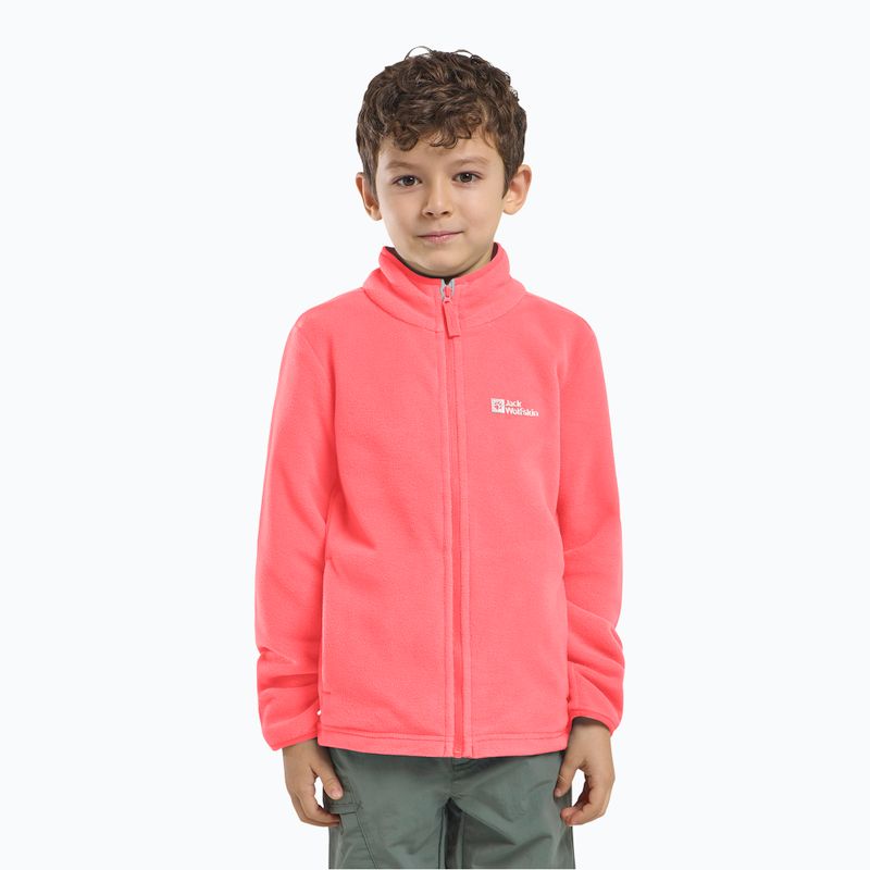 Bluza polarowa dziecięca Jack Wolfskin Taunus sunset coral 7
