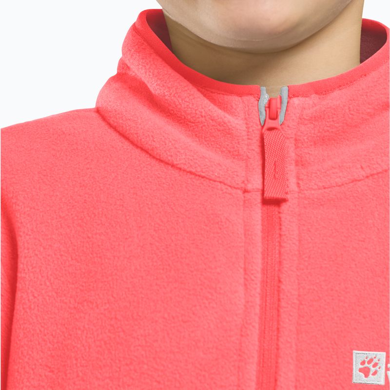 Bluza polarowa dziecięca Jack Wolfskin Taunus sunset coral 11