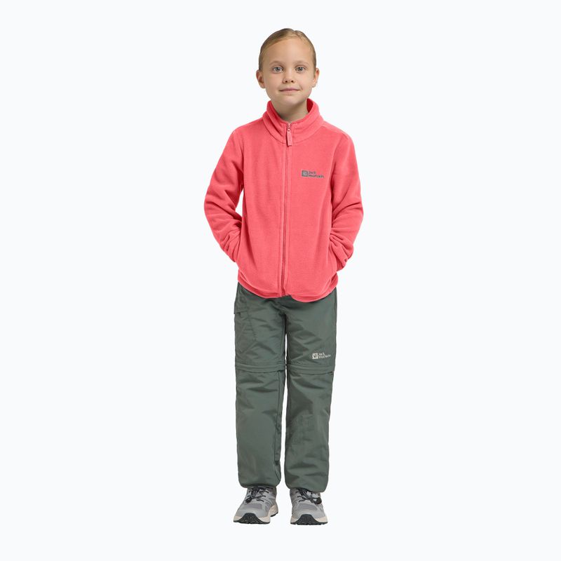 Bluza polarowa dziecięca Jack Wolfskin Taunus sunset coral 13