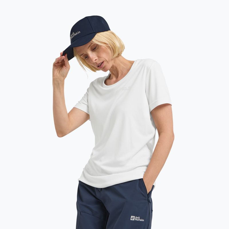 Koszulka trekkingowa damska Jack Wolfskin Tech T stark white 4
