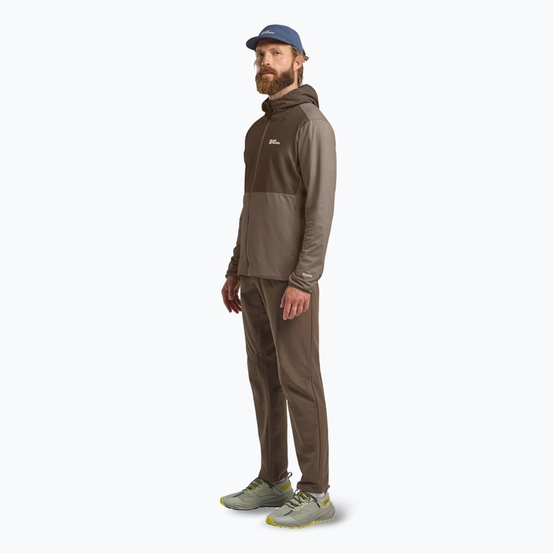 Bluza trekkingowa męska Jack Wolfskin Prelight Trail Hoody cold coffee 2