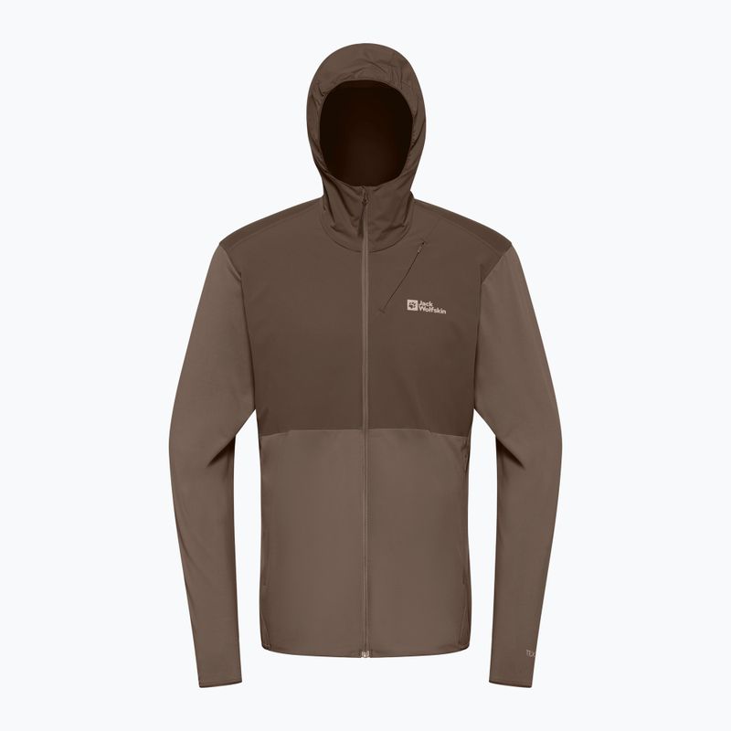 Bluza trekkingowa męska Jack Wolfskin Prelight Trail Hoody cold coffee 7