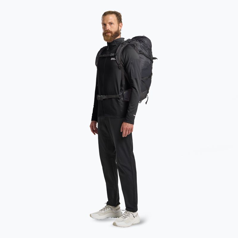 Bluza trekkingowa męska Jack Wolfskin Prelight Full Zip black 2