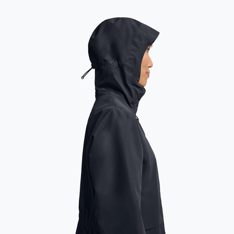Płaszcz przeciwdeszczowy damski Jack Wolfskin Terraview 2L dark navy 4