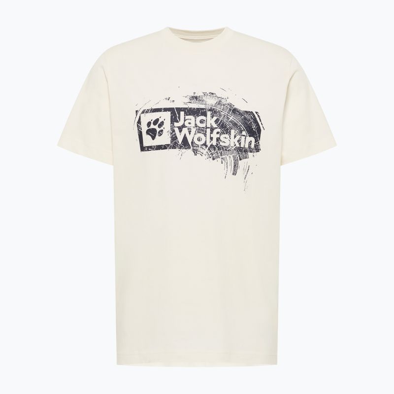 Koszulka męska Jack Wolfskin Jack Wolfskin Brand T wood cotton white 5