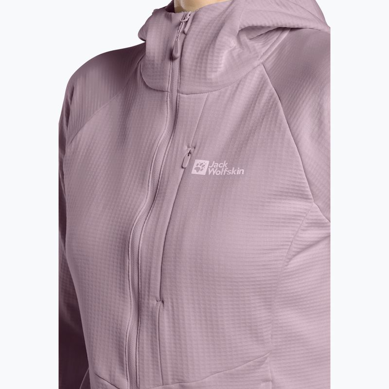 Bluza polarowa damska Jack Wolfskin Kolbenberg Hooded Full Zip wild blossom 5