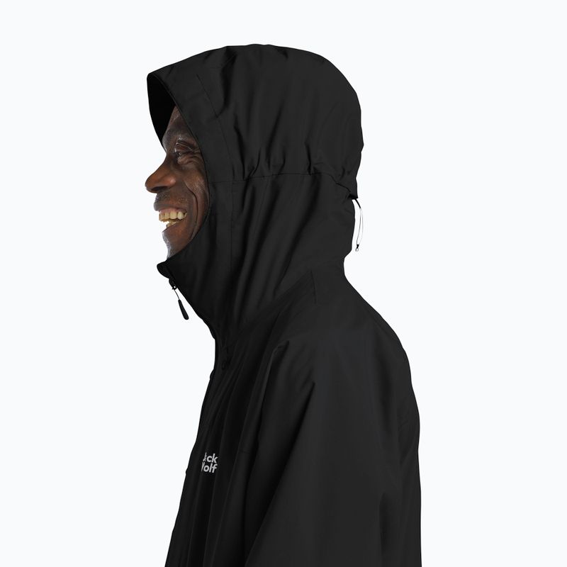 Kurtka przeciwdeszczowa męska Jack Wolfskin Tempest 2l black 4