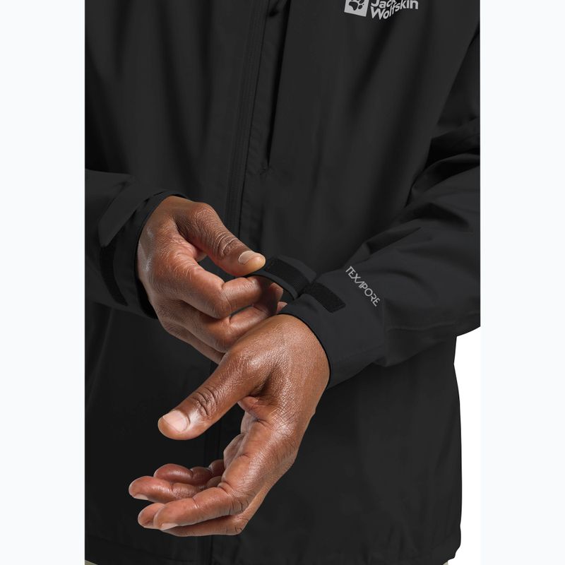 Kurtka przeciwdeszczowa męska Jack Wolfskin Tempest 2l black 6