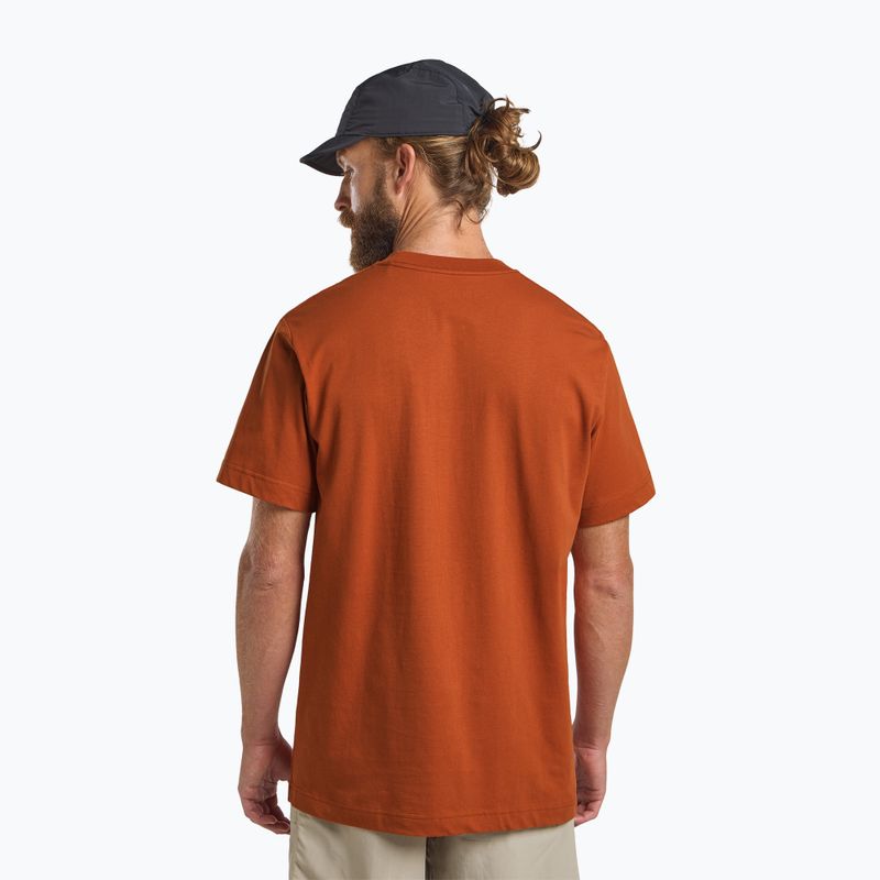 Koszulka męska Jack Wolfskin Jack Wolfskin Brand T burnt orange 3