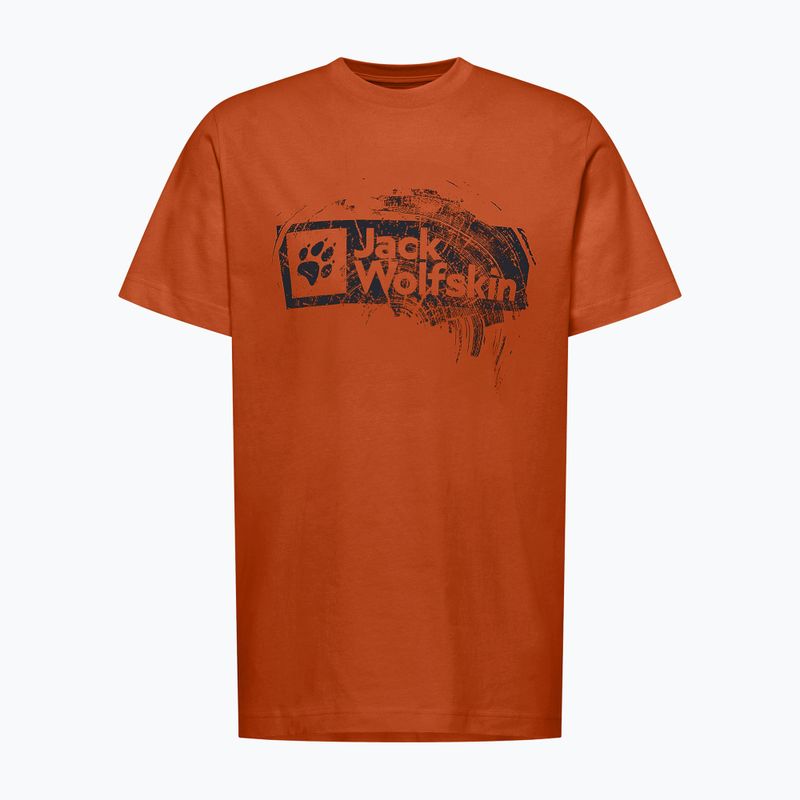 Koszulka męska Jack Wolfskin Jack Wolfskin Brand T burnt orange 5