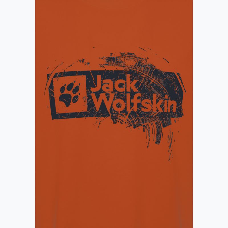 Koszulka męska Jack Wolfskin Jack Wolfskin Brand T burnt orange 7