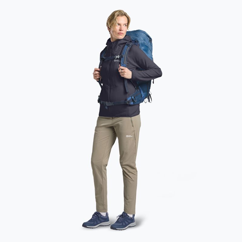 Bluza polarowa damska Jack Wolfskin Kolbenberg Hooded Full Zip graphite 2