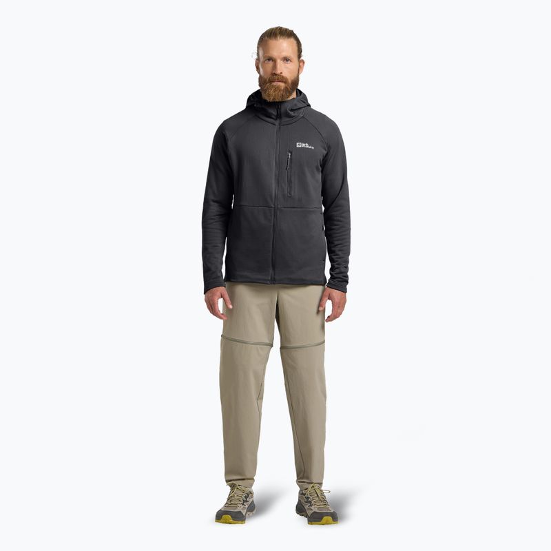 Bluza polarowa męska Jack Wolfskin Kolbenberg Hooded Full Zip phantom 2