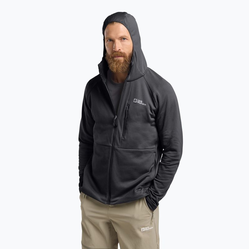 Bluza polarowa męska Jack Wolfskin Kolbenberg Hooded Full Zip phantom 4