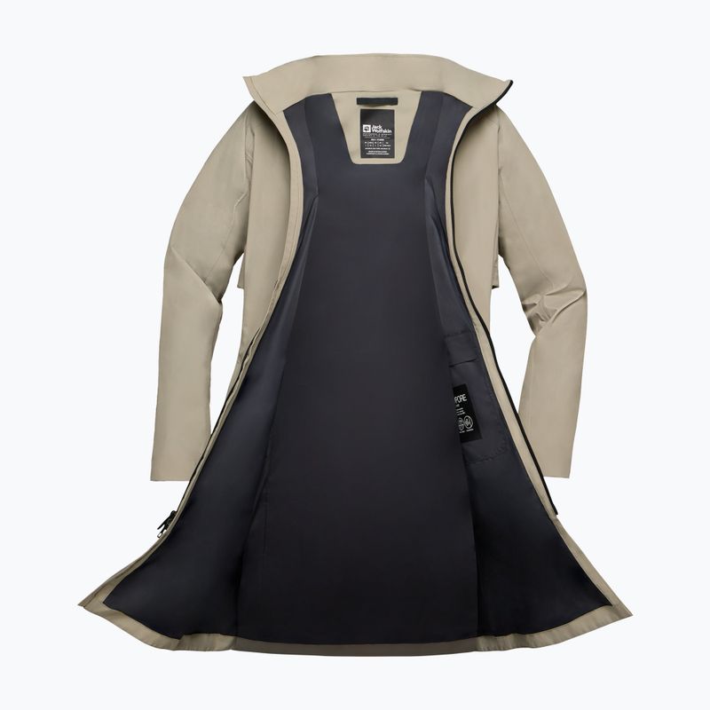 Płaszcz przeciwdeszczowy damski Jack Wolfskin Wellse stone 10