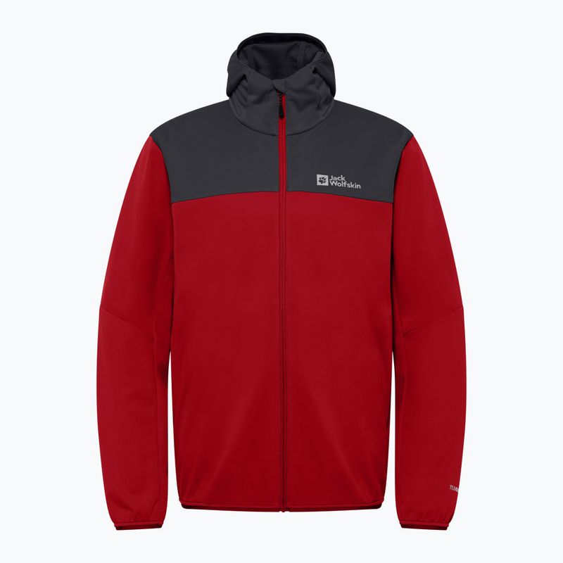 Kurtka softshell męska Jack Wolfskin Feldberg Hoody adrenaline red 7