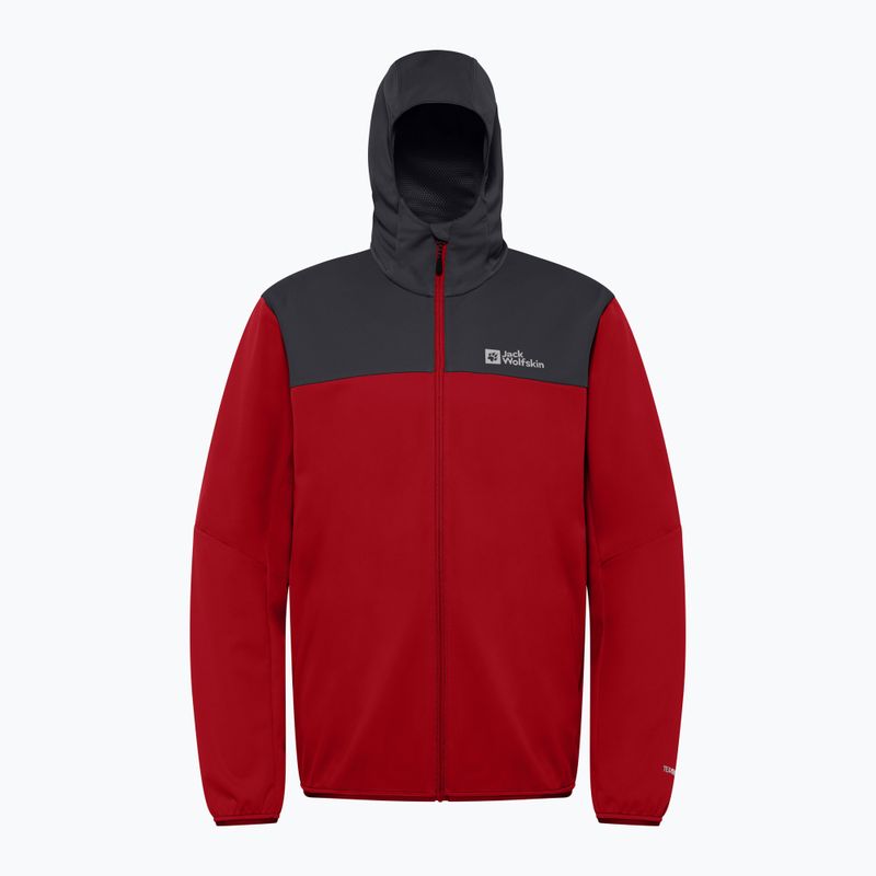 Kurtka softshell męska Jack Wolfskin Feldberg Hoody adrenaline red 8