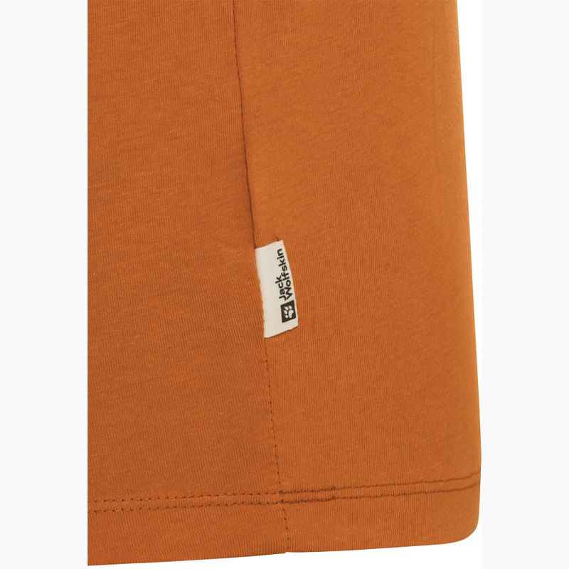 Koszulka dziecięca Jack Wolfskin Graphic Cotton T print soft amber 10