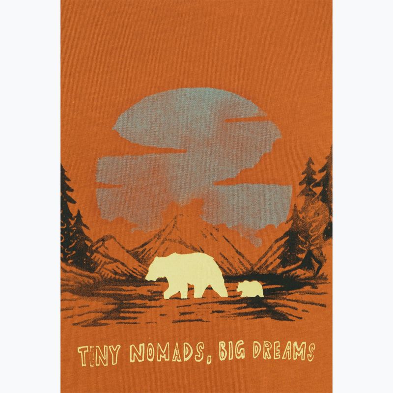 Koszulka dziecięca Jack Wolfskin Graphic Cotton T print soft amber 11