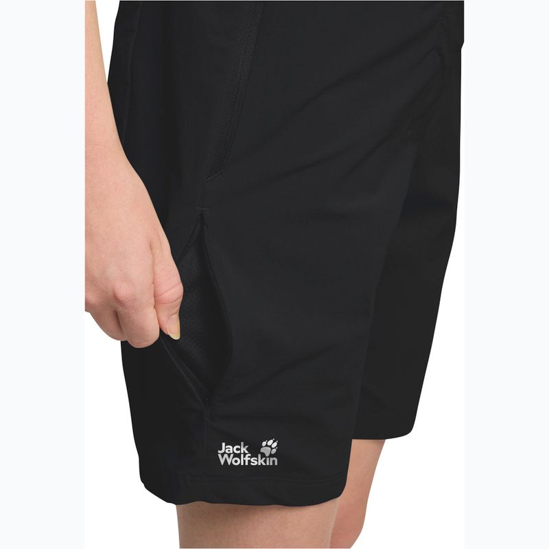 Spodenki trekkingowe damskie Jack Wolfskin Hikeout black 6