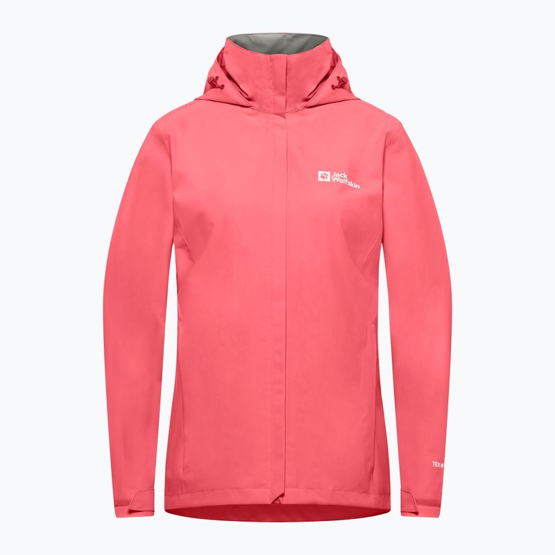 Kurtka przeciwdeszczowa damska Jack Wolfskin Trailtime 2L sunset coral 8