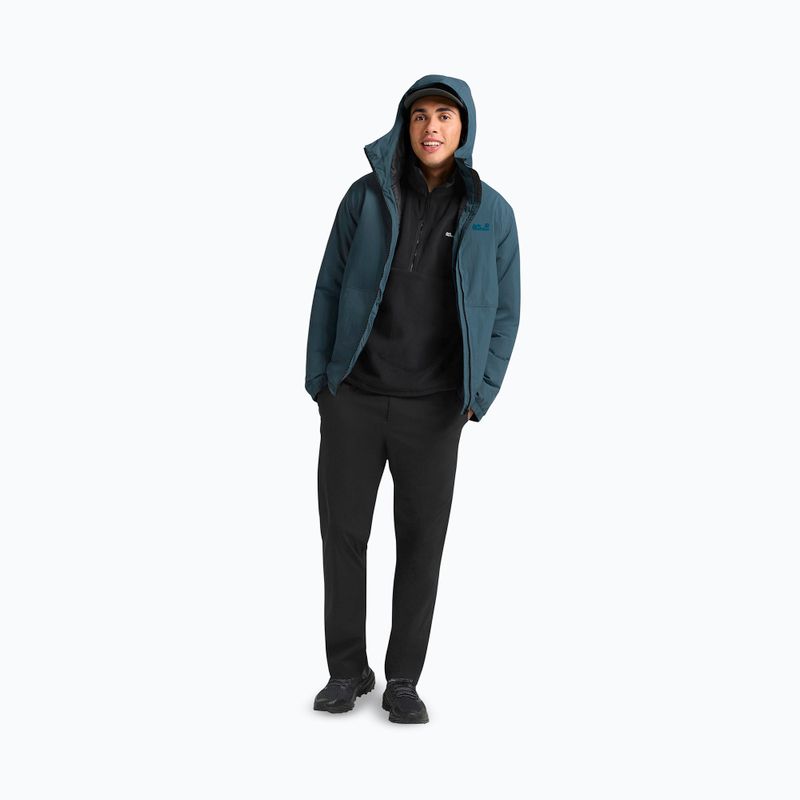 Kurtka przeciwdeszczowa męska Jack Wolfskin Pamir aluminium blue 2