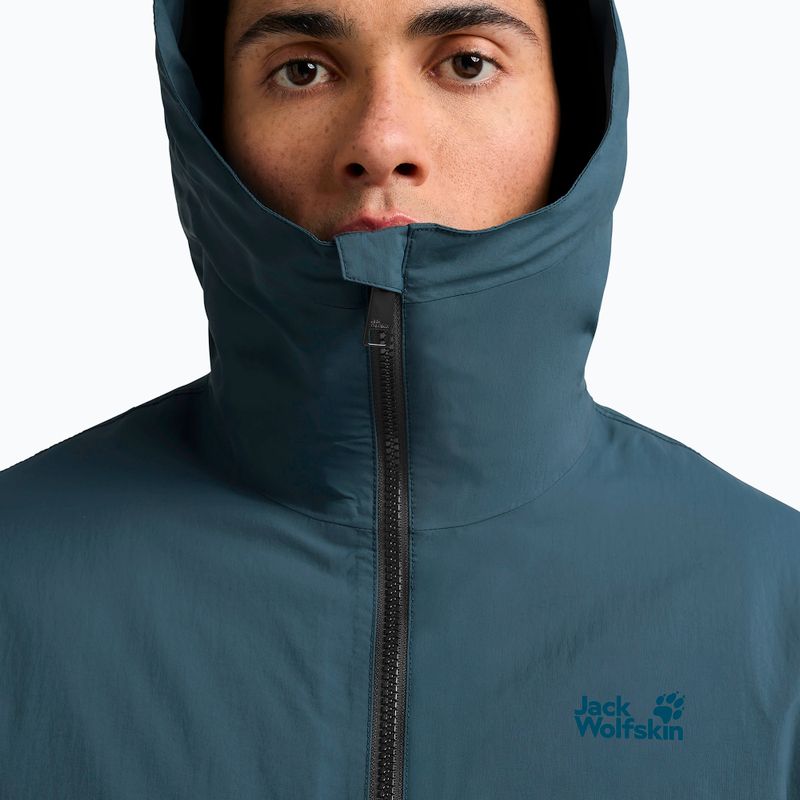 Kurtka przeciwdeszczowa męska Jack Wolfskin Pamir aluminium blue 4