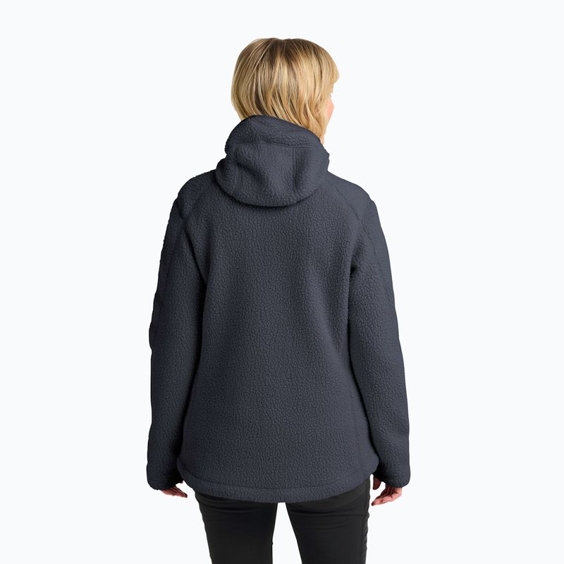 Bluza polarowa damska Jack Wolfskin Cradle Mountain Pile Full Zip phantom 3
