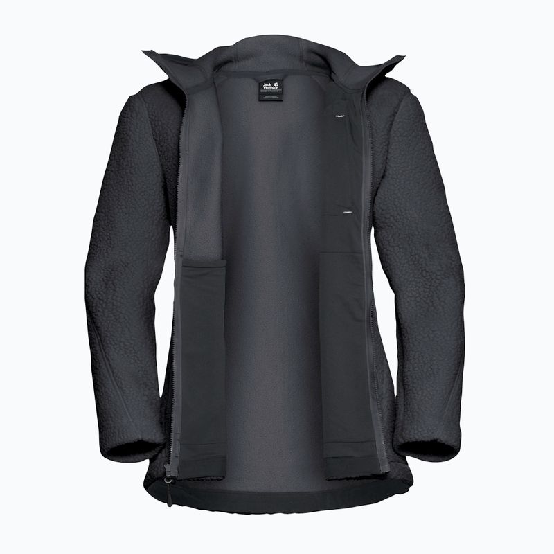 Bluza polarowa damska Jack Wolfskin Cradle Mountain Pile Full Zip phantom 9