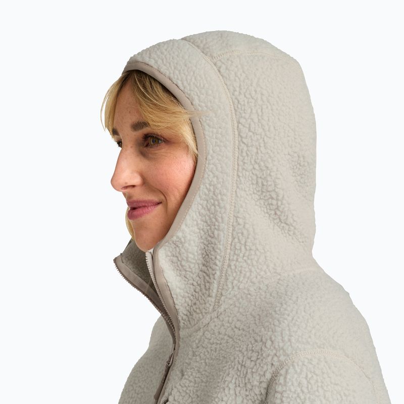 Bluza polarowa damska Jack Wolfskin Cradle Mountain Pile Full Zip pale sand 4
