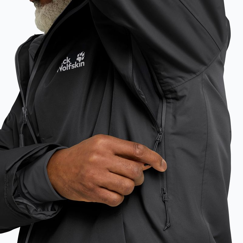 Kurtka przeciwdeszczowa męska Jack Wolfskin Icecape 2L Down Ins Rds black 4