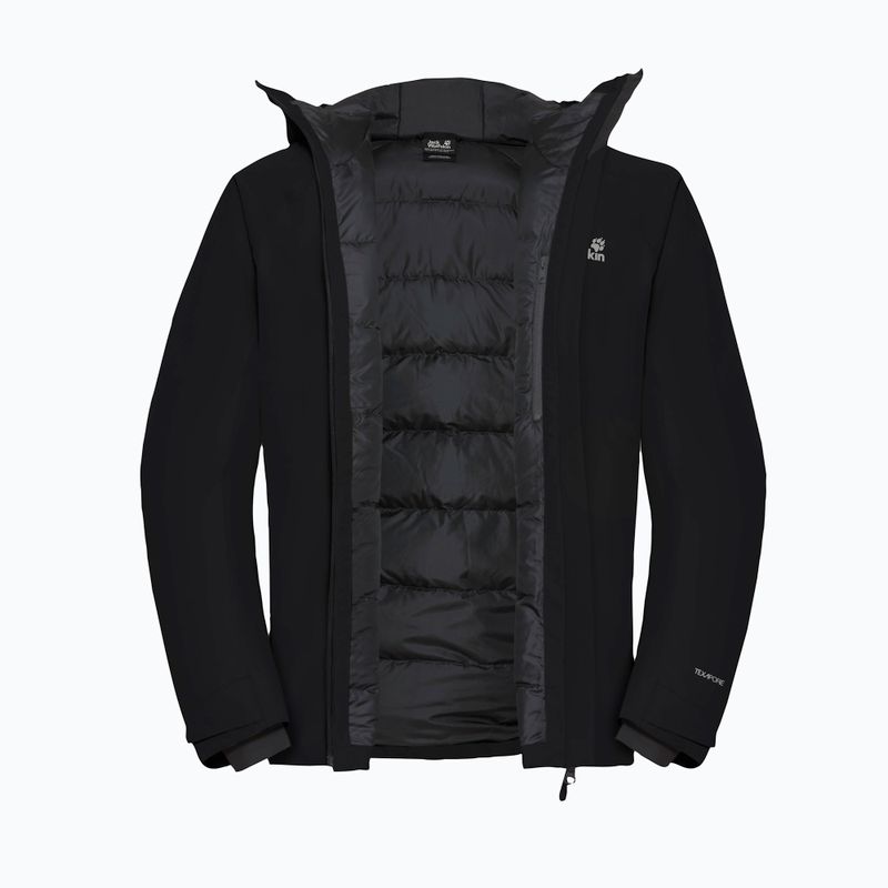 Kurtka przeciwdeszczowa męska Jack Wolfskin Icecape 2L Down Ins Rds black 9