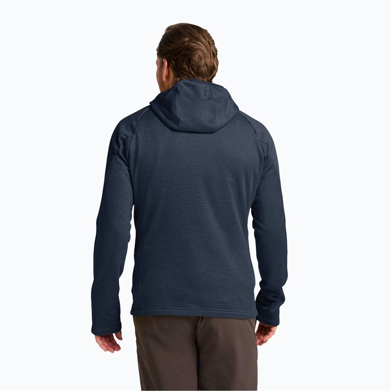 Bluza trekkingowa męska Jack Wolfskin Peak District Hooded Full Zip midnight sky 3