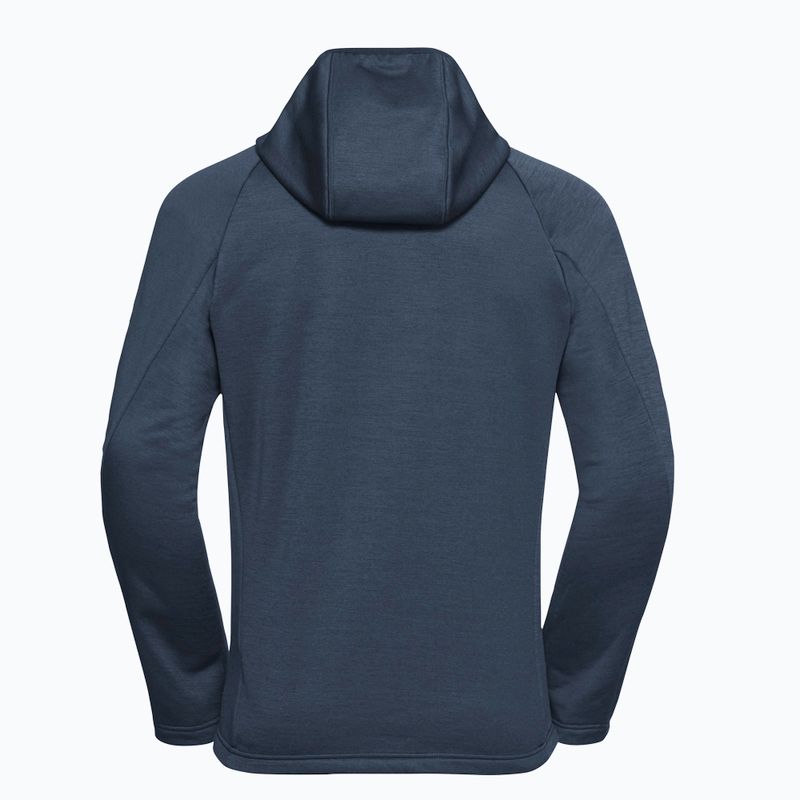 Bluza trekkingowa męska Jack Wolfskin Peak District Hooded Full Zip midnight sky 8