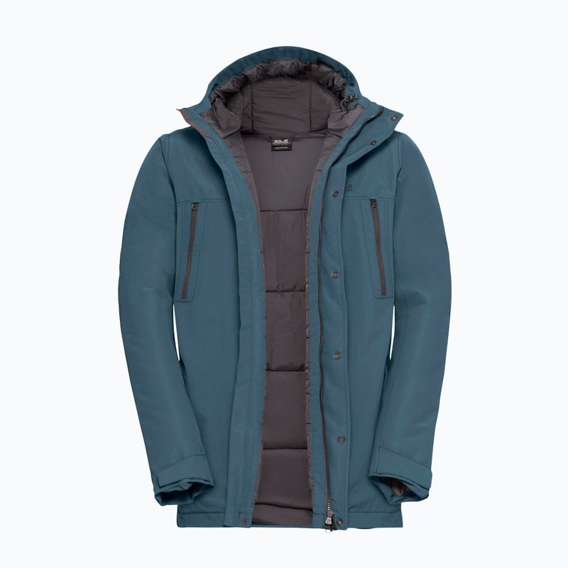 Kurtka ocieplana męska Jack Wolfskin Glacier Shield aluminium blue 9