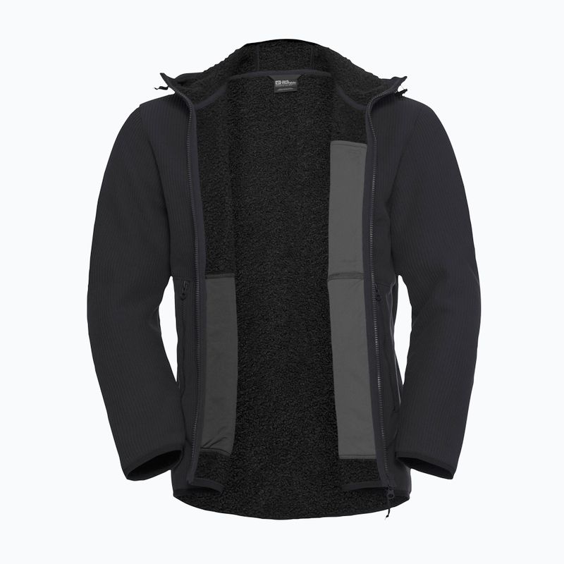 Bluza trekkingowa męska Jack Wolfskin Lake Ridge Hooded black 9