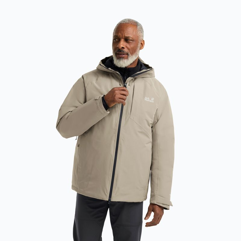 Kurtka puchowa męska Jack Wolfskin Icecape 2L Down Ins Rds linen