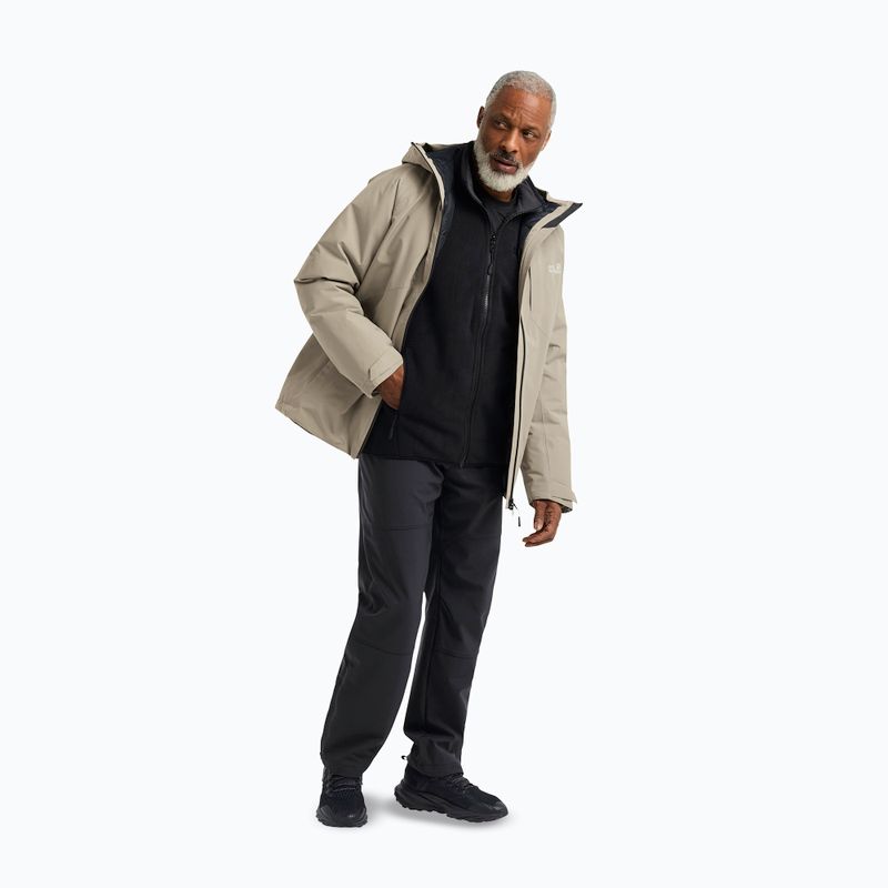 Kurtka przeciwdeszczowa męska Jack Wolfskin Icecape 2L Down Ins Rds linen 2