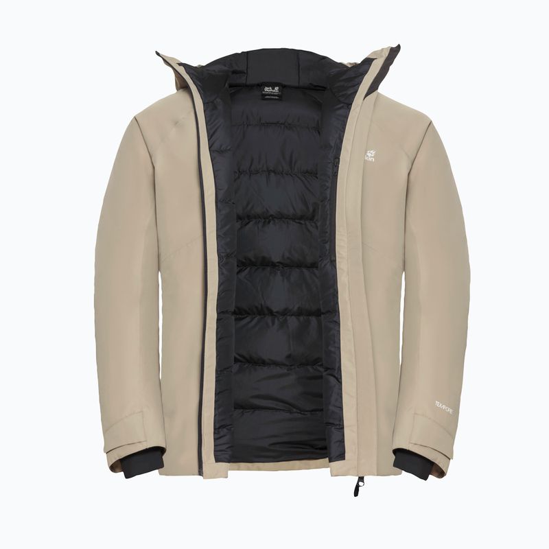 Kurtka przeciwdeszczowa męska Jack Wolfskin Icecape 2L Down Ins Rds linen 9