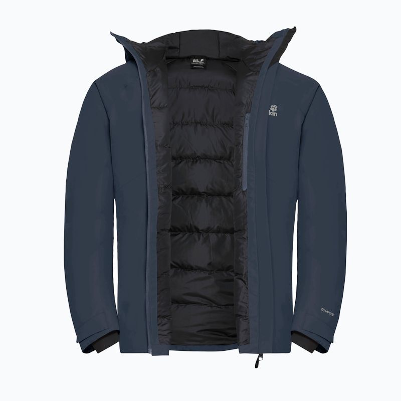 Kurtka przeciwdeszczowa męska Jack Wolfskin Icecape 2L Down Ins Rds midnight sky 9