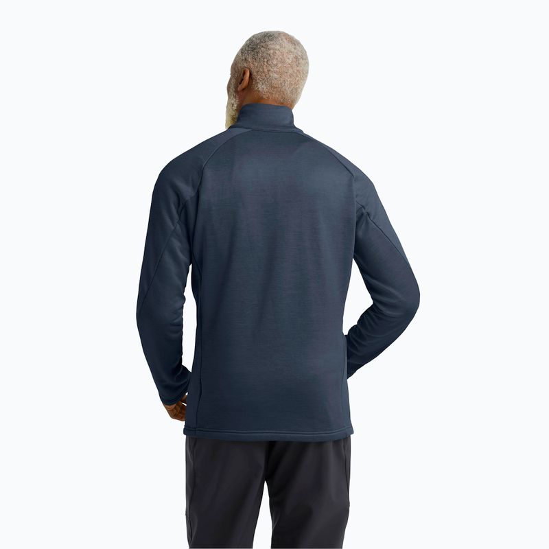 Bluza trekkingowa męska Jack Wolfskin Peak District Full Zip midnight sky 3