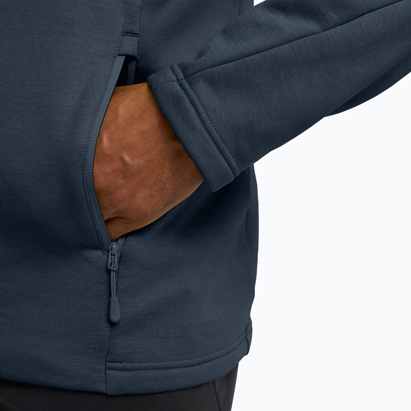 Bluza trekkingowa męska Jack Wolfskin Peak District Full Zip midnight sky 6