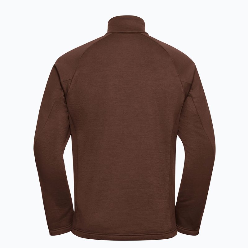 Bluza trekkingowa męska Jack Wolfskin Peak District Full Ziphot choc 8