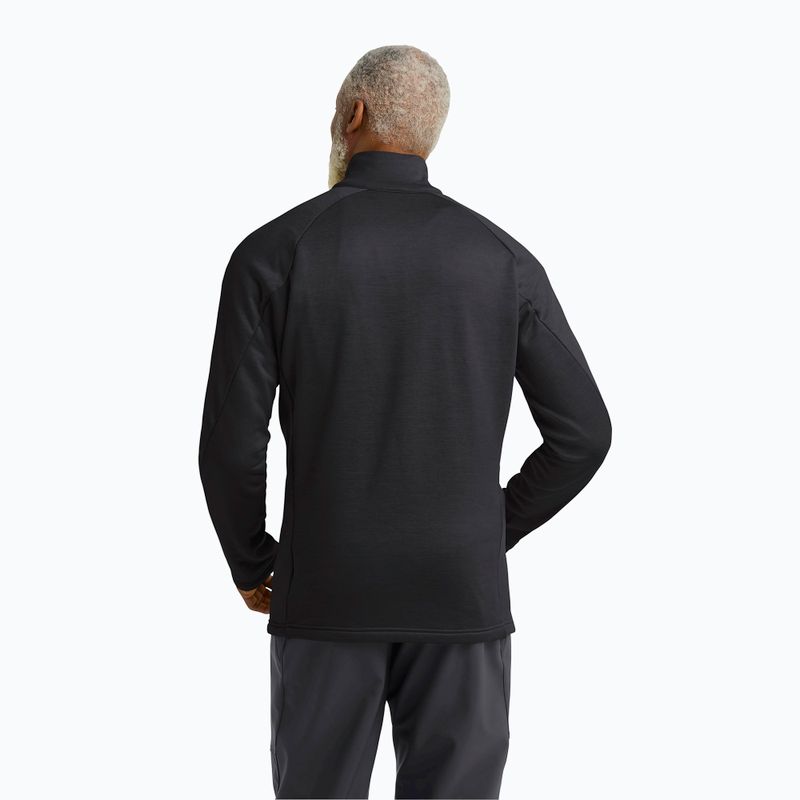 Bluza trekkingowa męska Jack Wolfskin Peak District Full Zip black 3