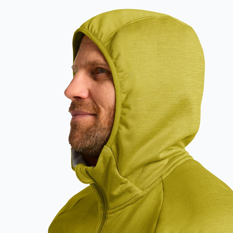 Bluza trekkingowa męska Jack Wolfskin Peak District Hooded Full Zip chartreuse 4