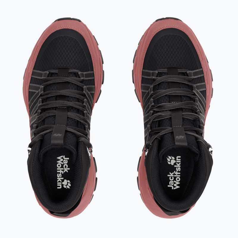 Buty turystyczne damskie Jack Wolfskin Wild Hike Texapore Mid mineral red 4