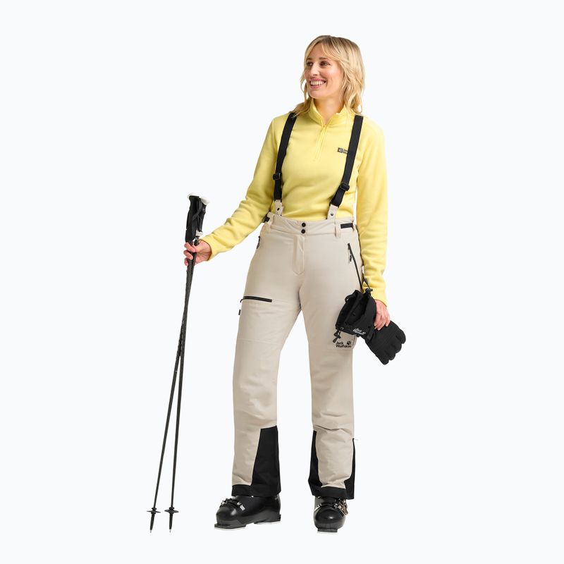 Spodnie narciarskie damskie Jack Wolfskin Flowline Pro 2L Ins pale sand 2