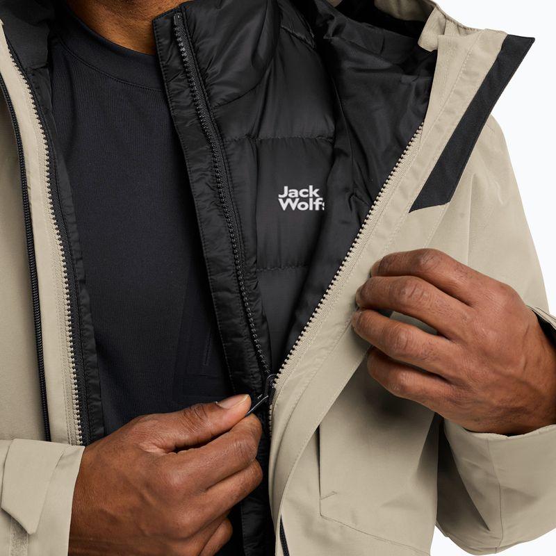 Kurtka 3w1 męska Jack Wolfskin Icecape 3In1 Down Rds linen 8
